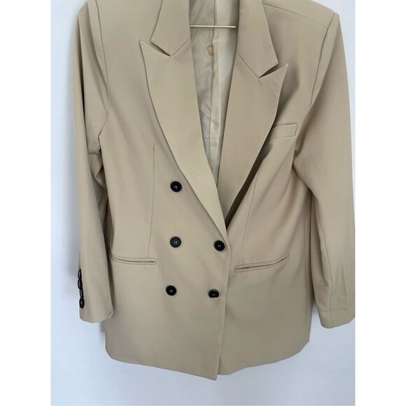 NASTY GAL Double Breasted Oversized Blazer Size 6 - Picture 4 of 6